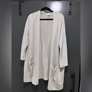 DONNI. Open Front Ribbed Cardigan Sand washed Color One Size